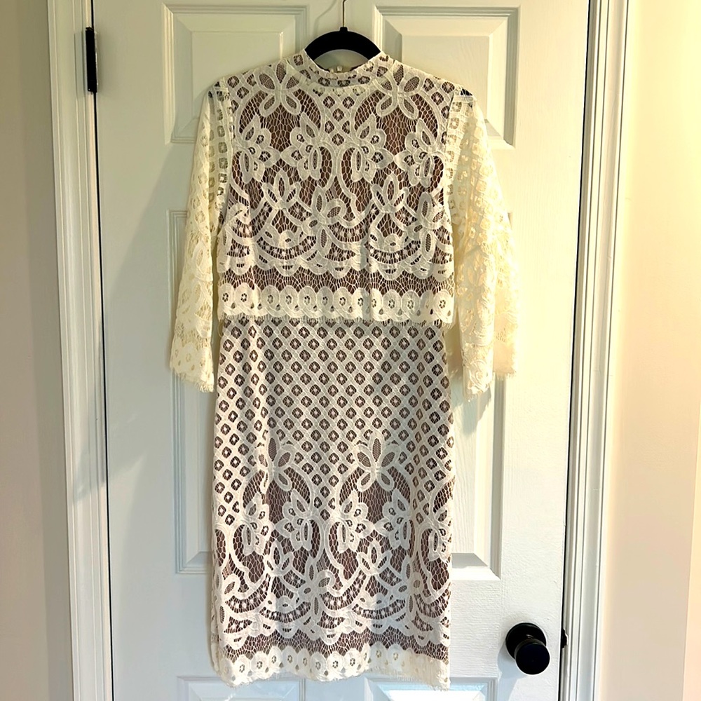 Ivy City Co white lace dress